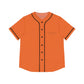 Orange Women’s Baseball Jersey - 2XL / Black - All Over