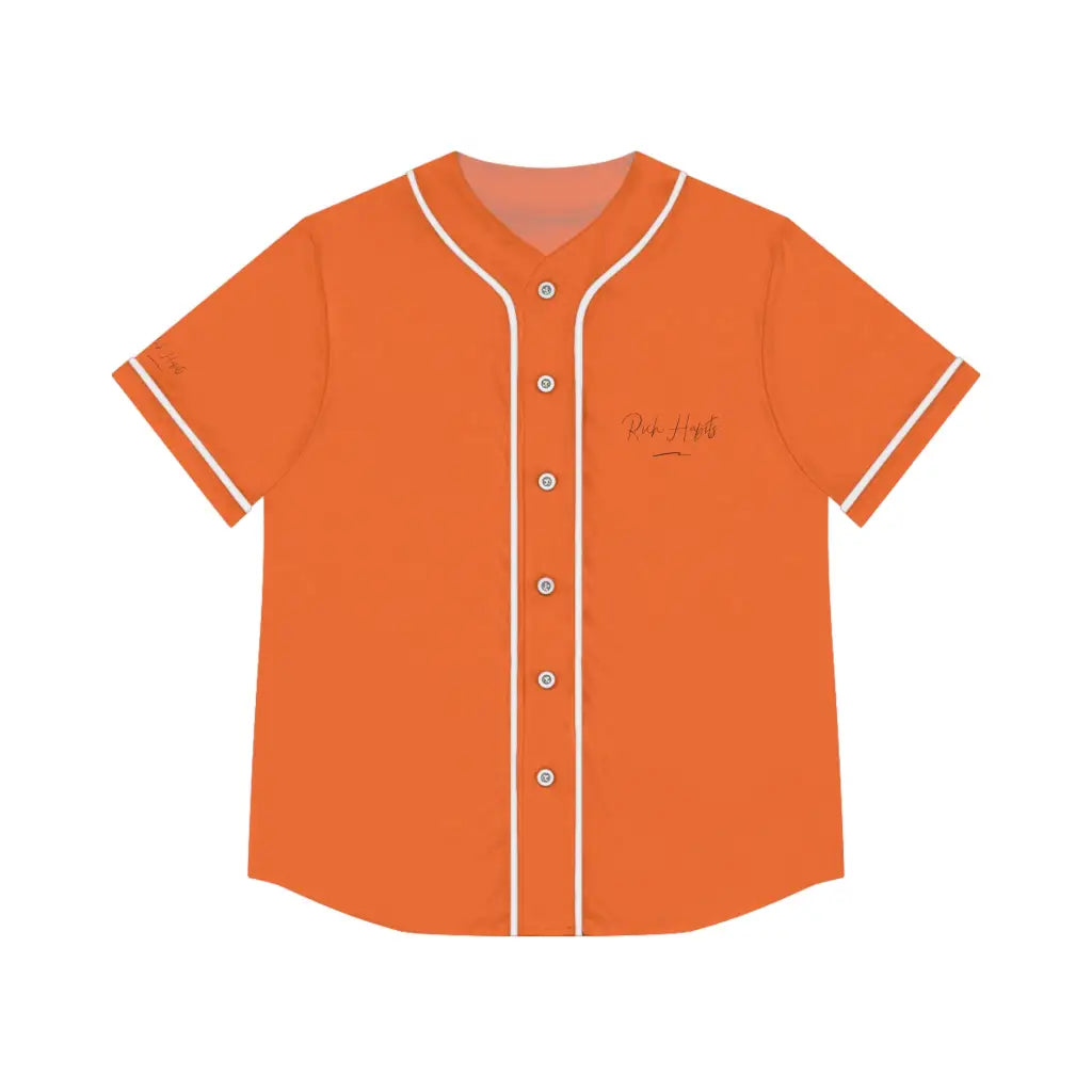 Orange Women’s Baseball Jersey - XS / Black - All Over