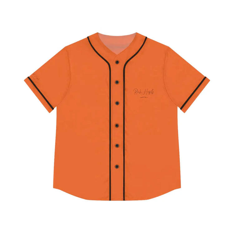 Orange Women’s Baseball Jersey - XL / Black - All Over