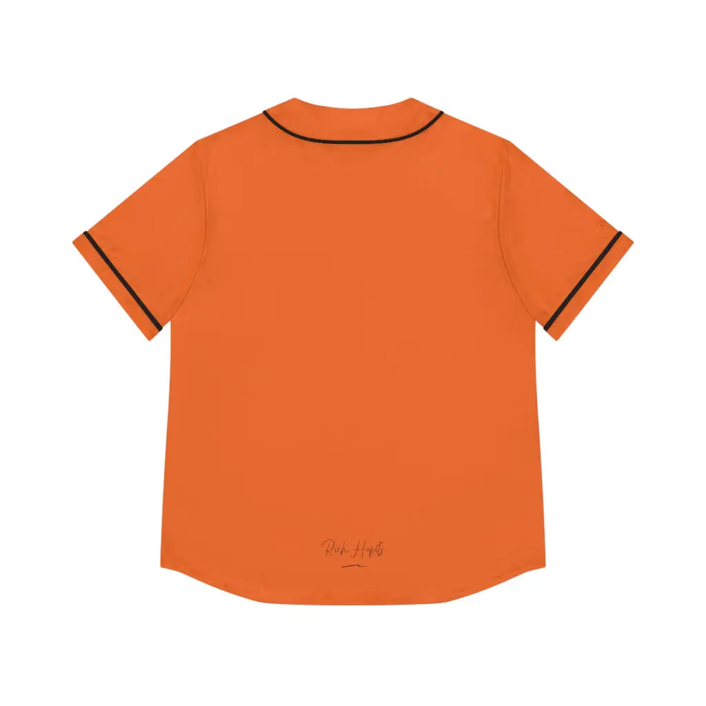 Orange Women’s Baseball Jersey - All Over Prints