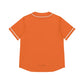 Orange Women’s Baseball Jersey - All Over Prints