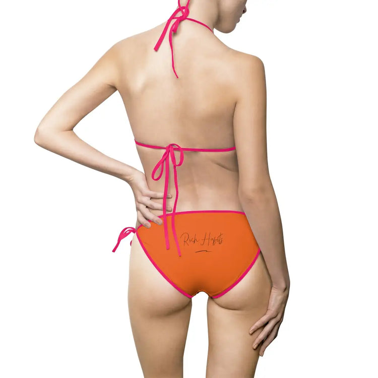 Orange Women’s Bikini Swimsuit - All Over Prints