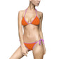 Orange Women’s Bikini Swimsuit - S / Purple - All Over