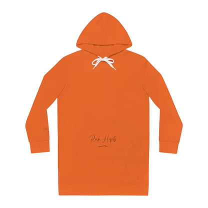 Orange Women’s Hoodie Dress - S / Seam thread color