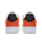 RH1 Orange/Black Low Top Leather Sneakers - Shoes