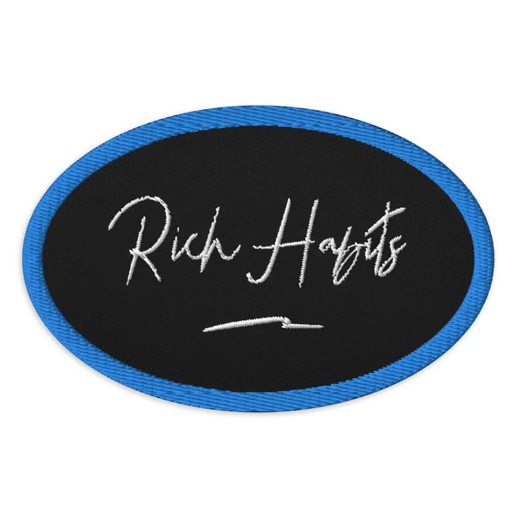 Oval Embroidered patches