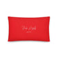 Red Pillow - 20″×12″