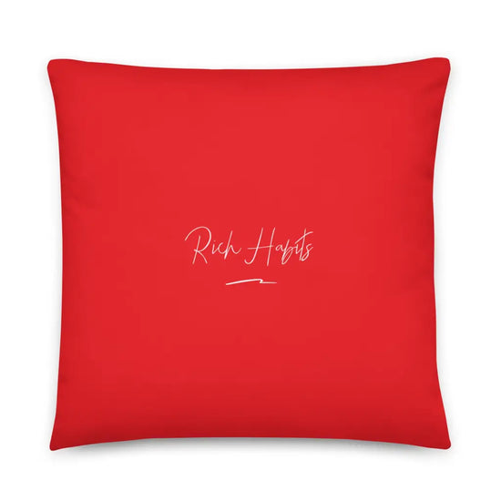 Red Pillow - 22″×22″