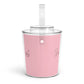 Pink Ice Bucket with Tongs - One Size / Clear - Accessories