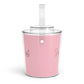 Pink Ice Bucket with Tongs - One Size / Clear - Accessories