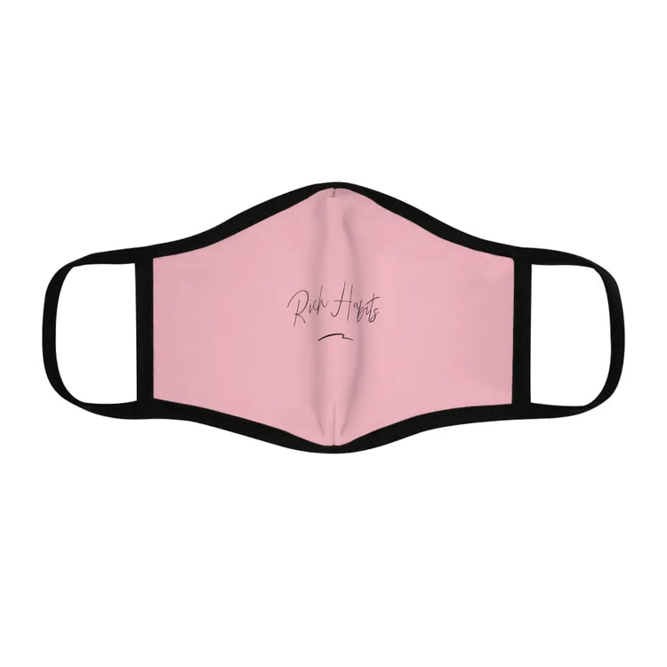 Pink Fitted Polyester Face Mask - One size - Accessories