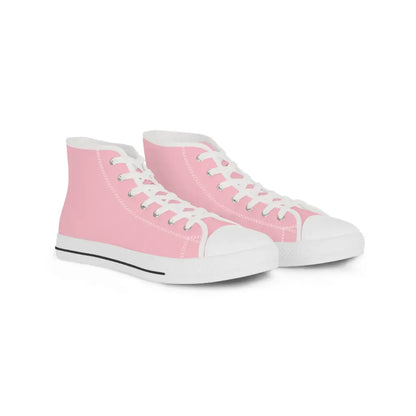 Pink Men’s High Top Sneakers - US 5 / White sole - Shoes