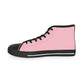 Pink Men’s High Top Sneakers - Shoes