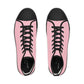 Pink Men’s High Top Sneakers - Shoes