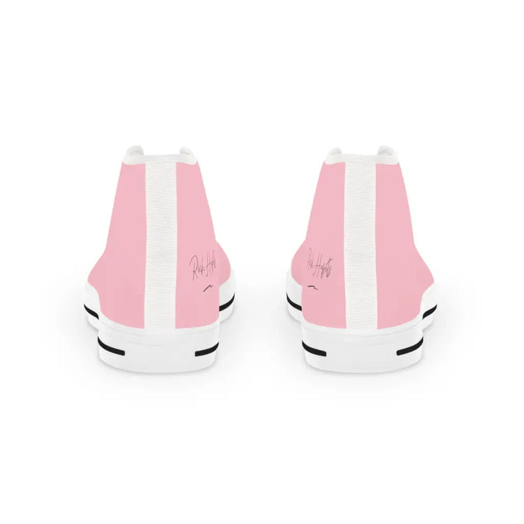 Pink Men’s High Top Sneakers - Shoes