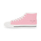 Pink Men’s High Top Sneakers - Shoes