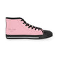 Pink Men’s High Top Sneakers - Shoes