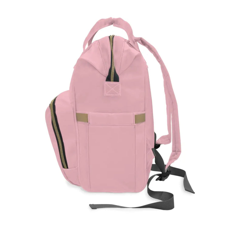 Pink Multifunctional Diaper Backpack - 15.0 × 10.8 6.7’’ -