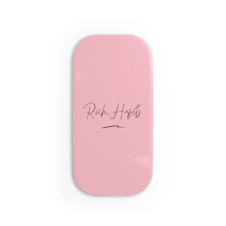 Pink Phone Click-On Grip - Glossy / One size / White -