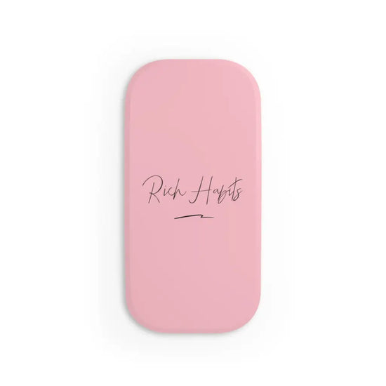 Pink Phone Click-On Grip - Matte / One size / White -