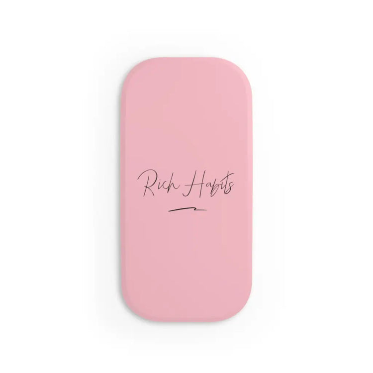 Pink Phone Click-On Grip - Matte / One size / White -