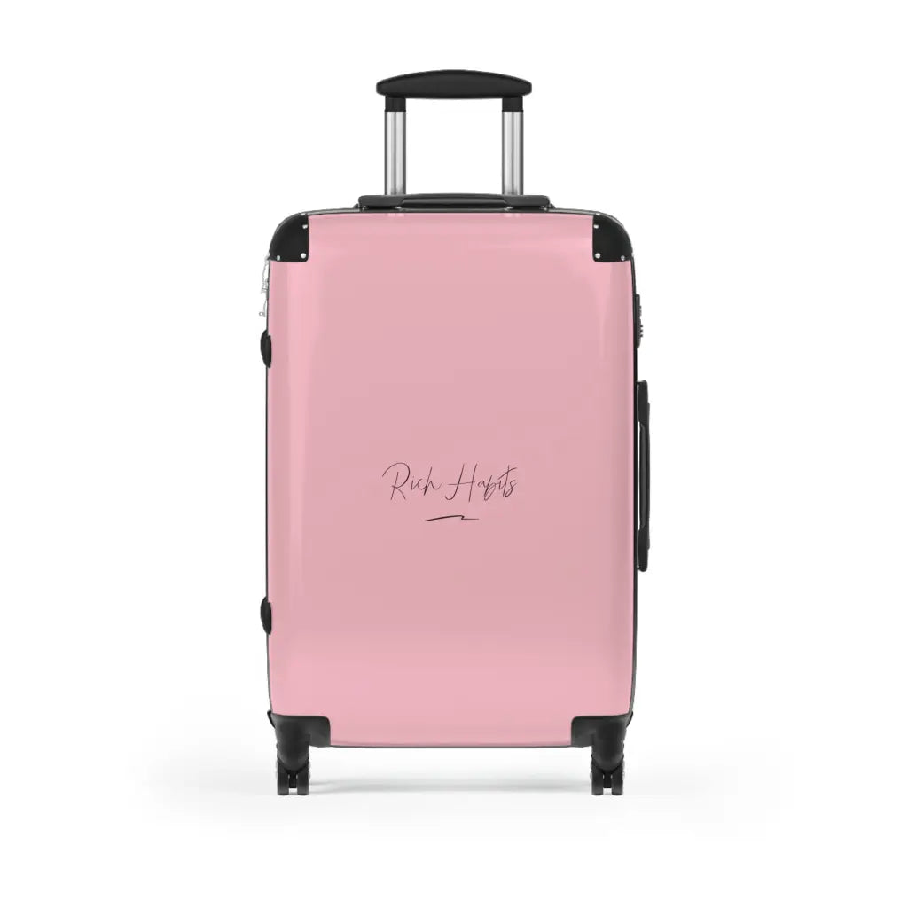 Pink Suitcase - Medium / Black - Bags