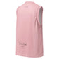 Pink unisex basketball jersey