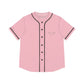 Pink Women’s Baseball Jersey - XL / Black - All Over Prints