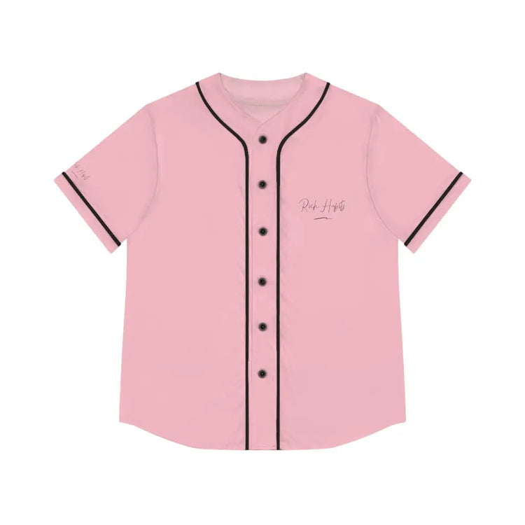 Pink Women’s Baseball Jersey - S / Black - All Over Prints