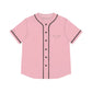 Pink Women’s Baseball Jersey - S / Black - All Over Prints