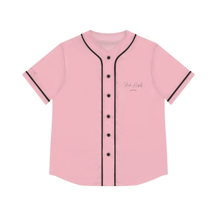 Pink Women’s Baseball Jersey - 2XL / Black - All Over Prints