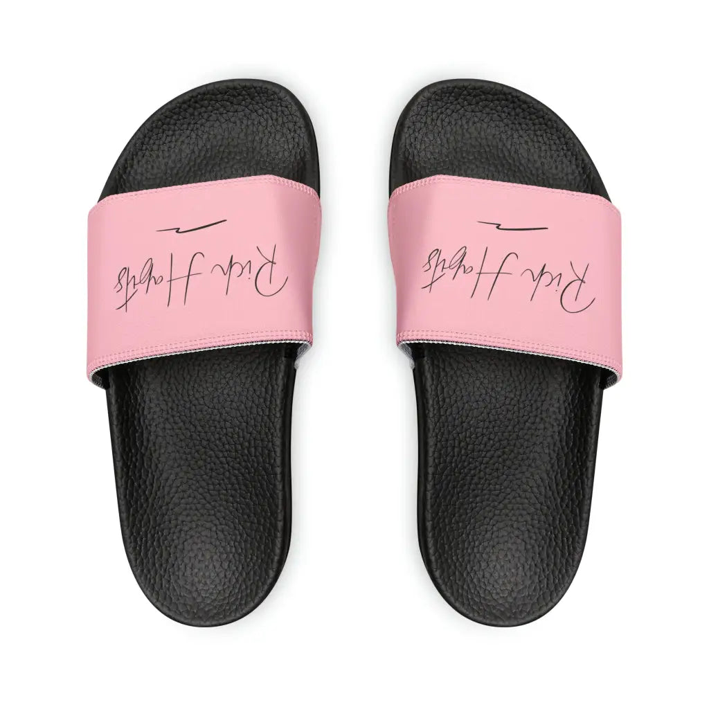 Pink Youth PU Slide Sandals - Black / Kid’s 13 - Shoes