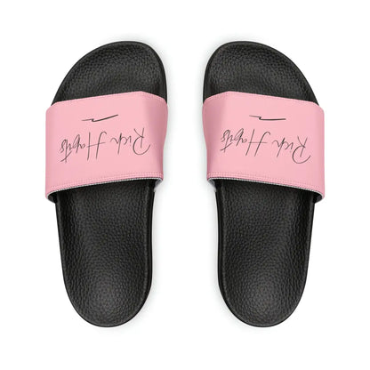 Pink Youth PU Slide Sandals - Black / Kid’s 13 - Shoes