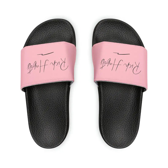 Pink Youth PU Slide Sandals - Black / Kid’s 13 - Shoes