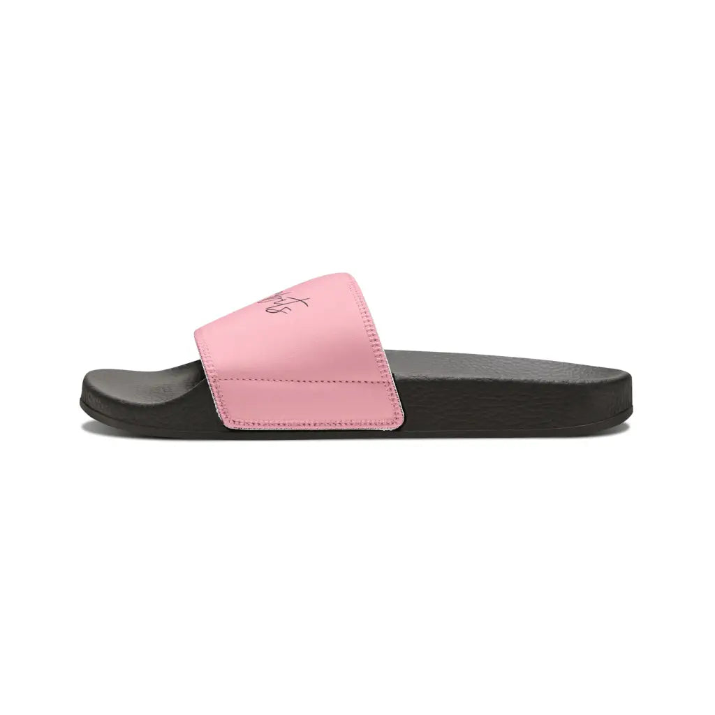 Pink Youth PU Slide Sandals - Shoes