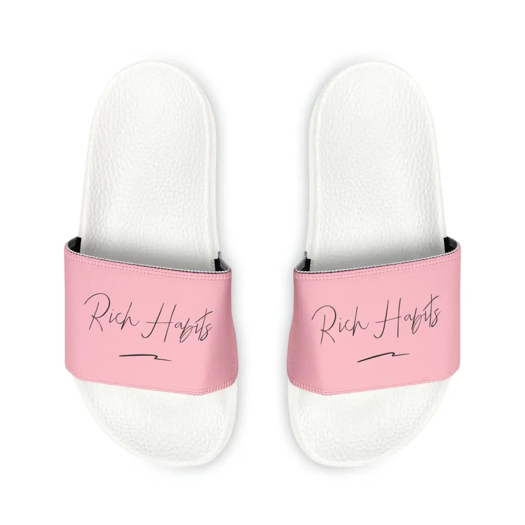 Pink Youth PU Slide Sandals - Shoes