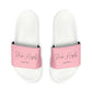 Pink Youth PU Slide Sandals - Shoes