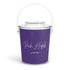 Purple Ice Bucket with Tongs - One Size / Clear -