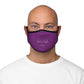 Purple Fitted Polyester Face Mask - One size - Accessories