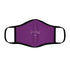 Purple Fitted Polyester Face Mask - One size - Accessories