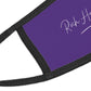 Purple Kid’s Face Mask - One size / Black stitching -