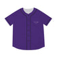 Purple Men’s Baseball Jersey - XL / Black - All Over Prints