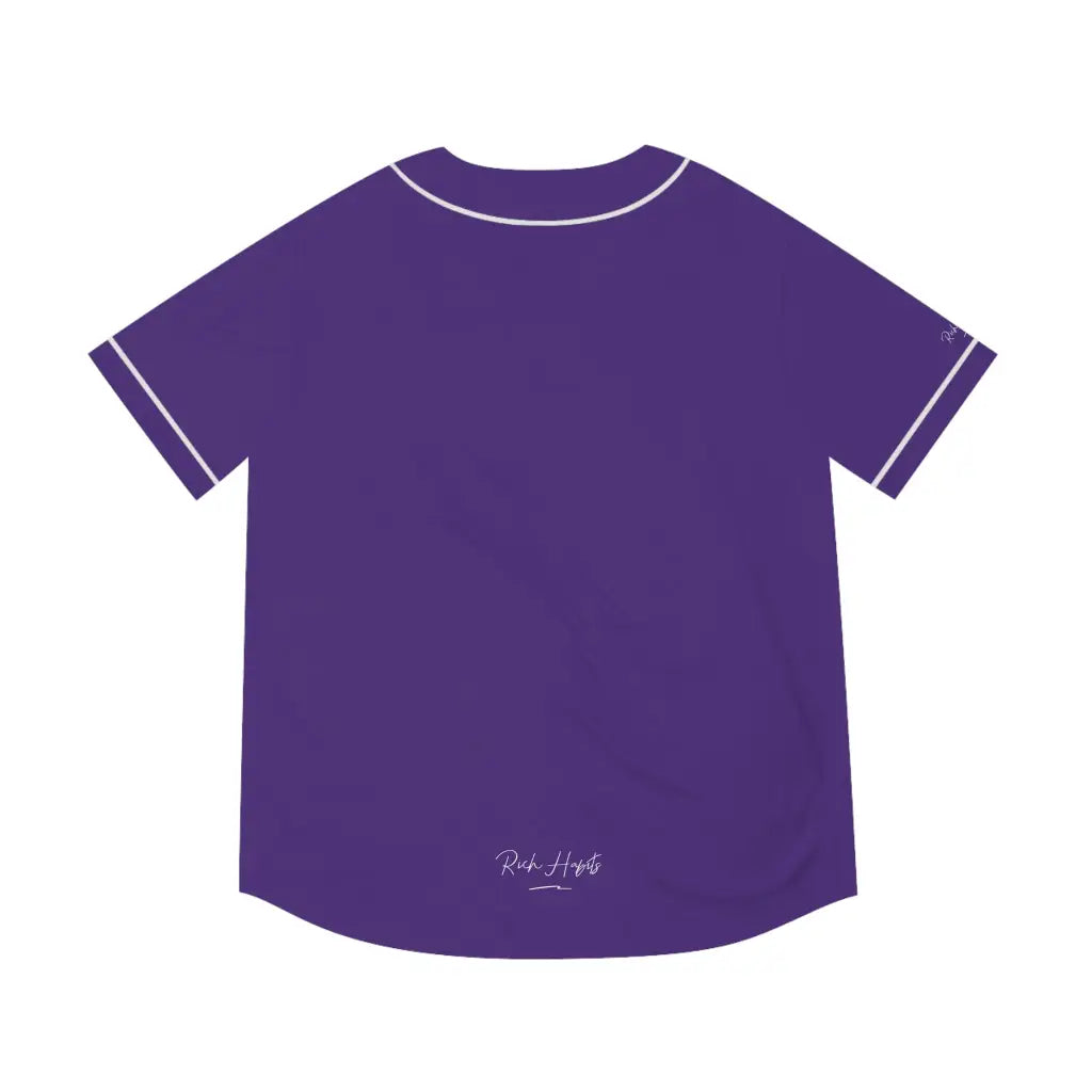 Purple Men’s Baseball Jersey - All Over Prints