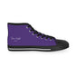 Purple Men’s High Top Sneakers - US 5 / Black sole - Shoes