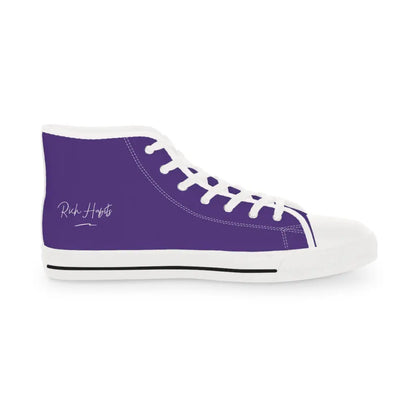 Purple Men’s High Top Sneakers - US 5 / White sole - Shoes