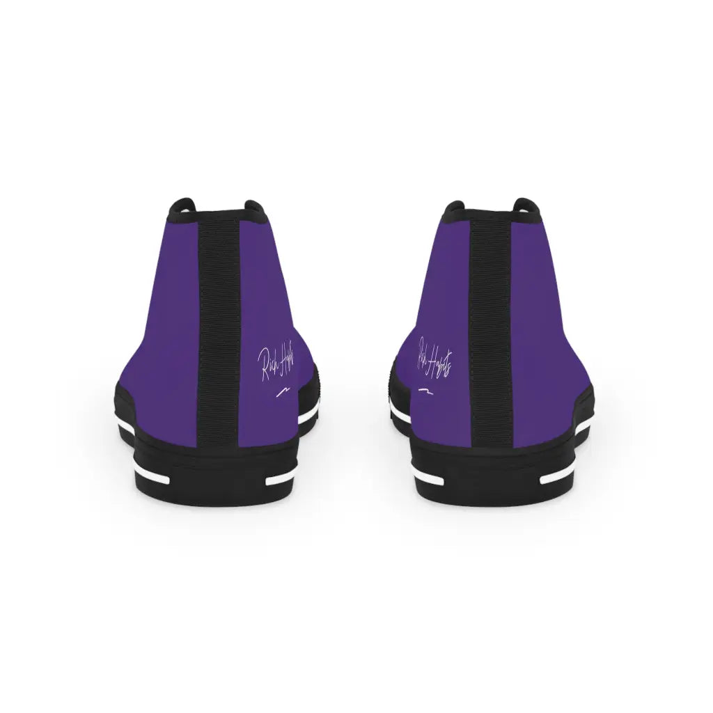 Purple Men’s High Top Sneakers - Shoes