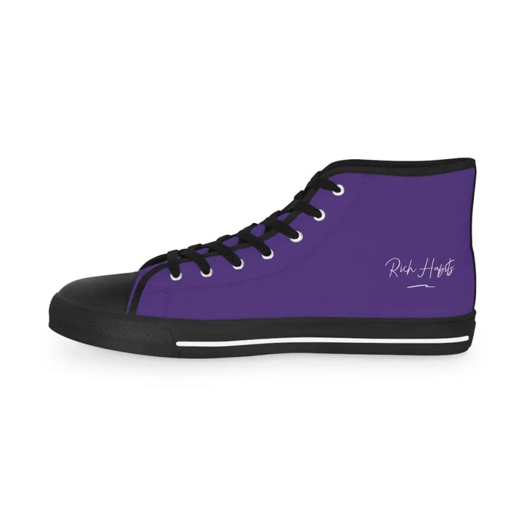 Purple Men’s High Top Sneakers - Shoes