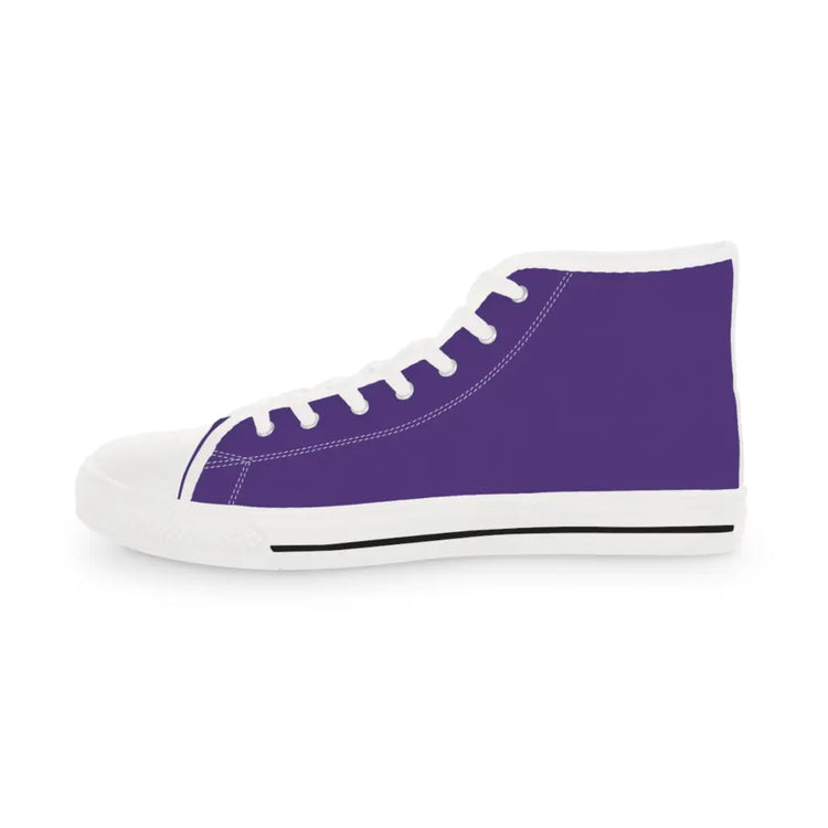 Purple Men’s High Top Sneakers - Shoes