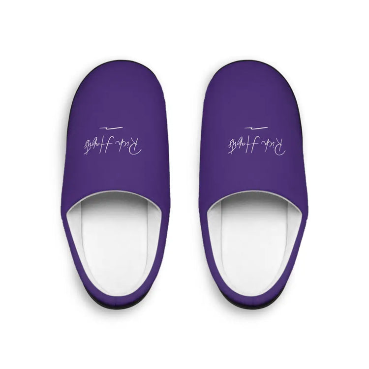 Purple Men’s Indoor Slippers - US 7 - 8 / Black sole - Shoes