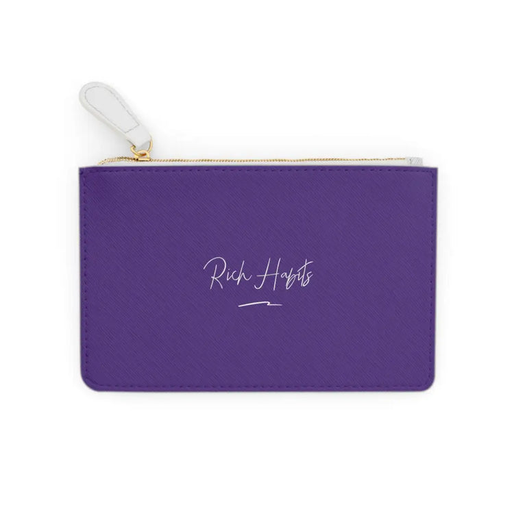 Purple Mini Clutch Bag - 6.3” x 4” / White - Bags